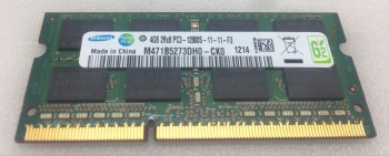 DDR3 для ноутбука Samsung M471B5273DH0-CK0 4Gb б/у - Торгово Сервисный Центр "Novocomp", Новоуральск, Екатеринбург